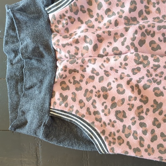 Pink Leopard Print Pocket Joggers - Picture 2 of 3